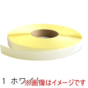 日本紐釦貿易 Nippon Chuko NBK ベルクロ 面ファスナー 接着タイプ A オス 巾25mm×25m巻 白 F11-BERP25-25A-1 日本紐釦貿易