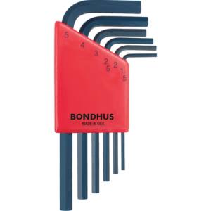 ボンダス BONDHUS ボンダス HLX6MS 六角L-レンチ ショート セット6本組 1.5-5mm BONDHUS
