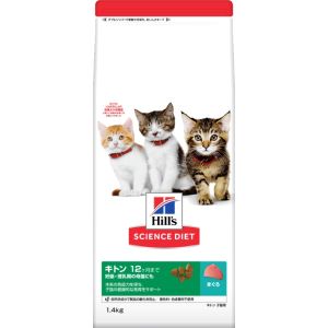 日本ヒルズコルゲート Hills 日本ヒルズ サイエンス ダイエット キトン 12ヶ月まで 子猫用 妊娠 授乳期の母猫にも まぐろ1.4kg Hills