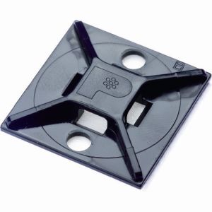パンドウイット PANDUIT パンドウイット ABM112-AT-C0 マウントベース アクリル系粘着テープ付き 耐候性黒 100個入