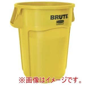 ラバーメイド Rubbermaid ラバーメイド 262004 ラウンドブルートコンテナ スリット付き 75.7L イエロー メーカー直送 代引不可 北海道沖縄離島不可
