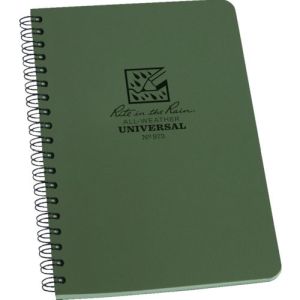 ライトインザレイン Rite in the Rain RITA 973 4 5/8X7 スパイラルノートブック ユニバーサル グリーン ライトインザレイン