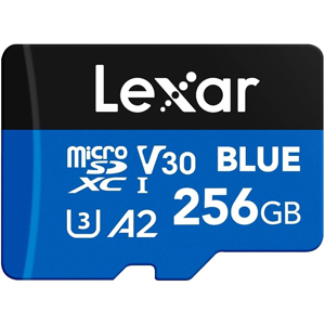 レキサー Lexar Lexar LMSBLUE256G-BNANG Lexar Blue microSDXC 256GB UHS-1 U3 V30 A2 アダプタ付 10年保証