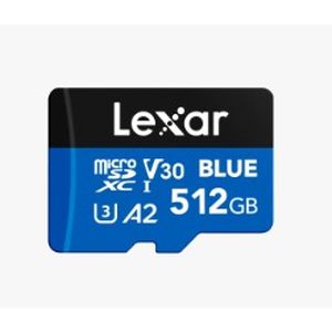 レキサー Lexar Lexar LMSBLUE512G-BNANG Lexar Blue microSDXC 512GB UHS-1 U3 V30 A2 アダプタ付 10年保証