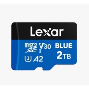レキサー Lexar Lexar LMSBLUE002T-BNANG Lexar Blue microSDXC 2TB UHS-1 U3 V30 A2 アダプタ付 10年保証