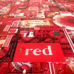 NORTHCOTT NORTHCOTT CAN005 COLOR COLLAGEII RED 50cm×110cm幅 カナダ輸入生地 メーカー直送 代引不可 北海道沖縄離島不可