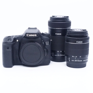 Canon 中古 EOS 70D ダブルズームキット 091024006738/130204066570/3231121524 Cランク