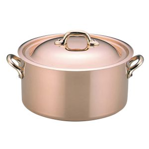 モービル カパーイノックス 半寸胴鍋(蓋付) 12cm 652212 メーカー直送 代引不可 北海道沖縄離島不可