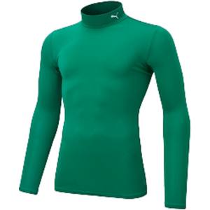 プーマ PUMA プーマ コンプレッション ジュニア モックネック L 160 ペッパーグリーン ホワイト 656332