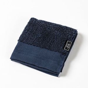 楠橋紋織 楠橋紋織 くすばしタオル ダブルスター DOUBLE STAR タントロ ウォッシュタオル 34cm×36cm ネイビー 1-68265-51-KON