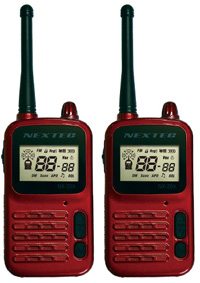 ネクステック NEXTEC ネクステックNX-20X WR 特定小電力トランシーバー 2台セット ワインレッド