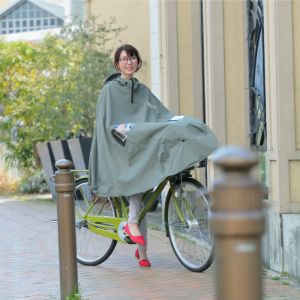 大久保製作所 マルト MARUTO マルト D-3PO-PG 自転車屋さんの ポンチョ ノーブル カーキ 大久保製作所