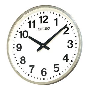 セイコー SEIKO セイコー KH411S 大型屋外防雨型オフィスクロック 直径450×78 金属枠 メーカー直送 代引不可 沖縄離島不可