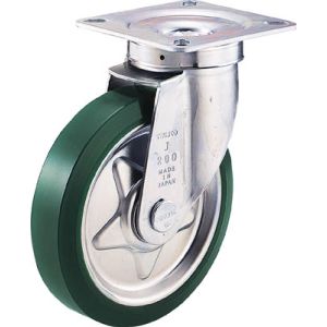 トラスコ中山 TRUSCO プレス製ウレタンキャスター 自在 Φ150 TUJ-150