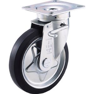 トラスコ TRUSCO トラスコ プレス製ゴムキャスター 自在ダブルストッパー付 Φ150 1個 TJB-150 メーカー直送 代引不可 沖縄 離島不可