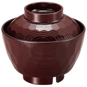 福井クラフト 福井クラフト 耐熱ABS ピース亀甲椀 小 新溜内黒 98×H87 6-197-2