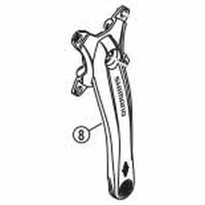 シマノ SHIMANO シマノ SHIMANO Y1NL98100 FC-T521 右クランク 175mm ブラック