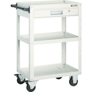 トラスコ TRUSCO トラスコ EGW-763V-W イーグルワゴン 600X400XH740 引出付 W色 TRUSCO メーカー直送 代引不可