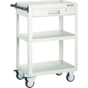トラスコ TRUSCO トラスコ EGW-973VU-W イーグルワゴン 750X500 引出付 ウレタン車輪 W色 TRUSCO メーカー直送 代引不可