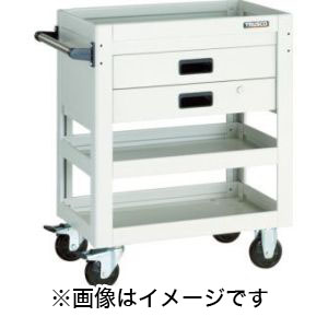 トラスコ TRUSCO トラスコ DLWS-773X-YG ツールワゴン ドルフィン 750X500 2段引出 YG色 TRUSCO メーカー直送 代引不可