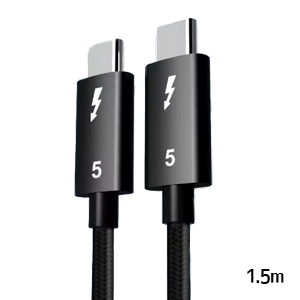 あきばお～ USB Type-C to Type-C Thunderbolt5対応 120Gbps 240W 8K映像出力 1.5m