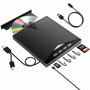 あきばお～ USB外付けDVD-R 多機能 7in1 USBハブ リーダー付き