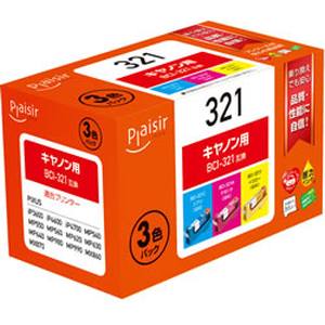 プレジール Plaisir プレジール PLE-CB3213P インクタンク 3色マルチパック 汎用品 Plaisir