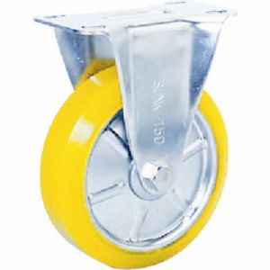 シシク SISIKU シシク SUNK-125-SEUW ステンレスキャスター 制電性ウレタン車輪付固定 SISIKU