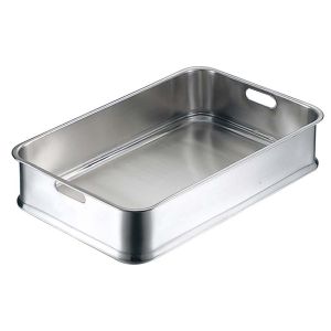 イケダ IKD イケダ 18-8 給食バット 24インチ 手穴明 IKD