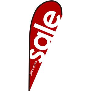 のぼり屋工房 のぼり屋工房 Pバナー 大サイズ sale赤 ポンジ 64304
