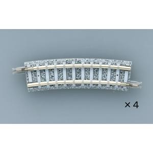 トミーテック TOMIX TOMIX 1863 カーブPCレール C243-15-PC F 4本セット トミックス