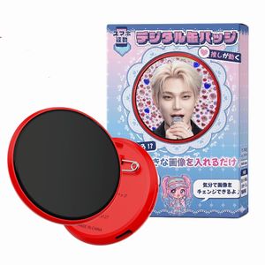 慶洋エンジニアリング(KEIYO) AN-S173(RD) レッド デジタル缶バッジ 1.8インチ タッチスクリーン 360×360pix Bluetooth