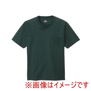 ヘインズ Hanes ヘインズ H5190 BEEFY POCKET T-SHIRT ダークグリーン M