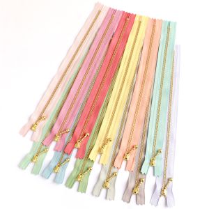 YKK YKK 玉付 ファスナー ゴールド 25cm くすみパステル 12色セット3G25-N12MIX
