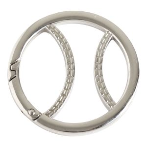 日本紐釦貿易 Nippon Chuko NBK キャストカラビナ ベースボール 50mm シルバー CK5-1-S 日本紐釦貿易