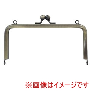 日本紐釦貿易 Nippon Chuko 日本紐釦貿易 カン付き口金 約11.8×6.5cm 1個入 アンティークゴールド SKK6-AG