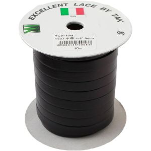 日本紐釦貿易 Nippon Chuko NBK イタリア製 本革コード 9mm幅 10m巻 チョコ  YC9-10M-48 日本紐釦貿易