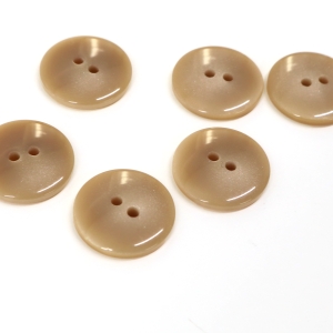日本紐釦貿易 Nippon Chuko NBK サマーカジュアルボタン 20mm 6個 ダークベージュ 153-20-42 日本紐釦貿易
