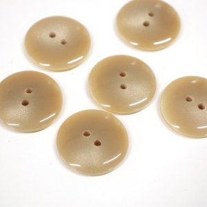 日本紐釦貿易 Nippon Chuko NBK サマーカジュアルボタン 23mm 6個 ダークベージュ 153-23-42 日本紐釦貿易