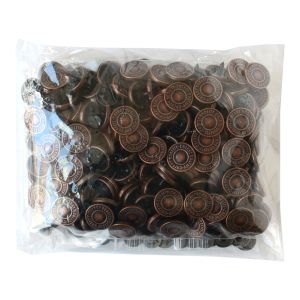 日本紐釦貿易 Nippon Chuko NBK サンメタルスナップ 両面メタル風 15mm 100組入 ブロンズ  SMS15-1TAL-100 日本紐釦貿易