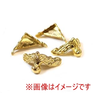 日本紐釦貿易 Nippon Chuko 日本紐釦 猫足 金具 小 4個入 ゴールド ACF1-G