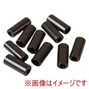 日本紐釦貿易 Nippon Chuko 日本紐釦 ひも先 金具 大 10個入 ブラックニッケル SGM908-BN