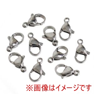 日本紐釦貿易 Nippon Chuko 日本紐釦 ステンレス ナスカン 10個入 約H12×W8mm A12-517