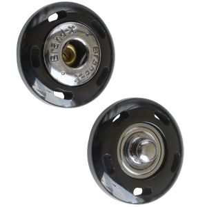 日本紐釦貿易 Nippon Chuko NBK ポリエステルスナップボタン 3組入り φ20mm 黒 P50678-20-94 日本紐釦貿易