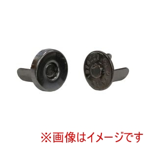 日本紐釦貿易 Nippon Chuko 日本紐釦貿易 足折マグネットボタン 差し込みタイプ 直径8mm 30組入 ブラックニッケル SM7-BN-30