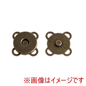 日本紐釦貿易 Nippon Chuko 日本紐釦貿易 うす型縫い付け マグネット 直径10mm 3個入アンティークゴールド SM6-AG