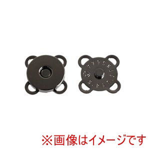 日本紐釦貿易 Nippon Chuko 日本紐釦貿易 うす型縫い付け マグネット 直径10mm 3個入ブラックニッケル SM6-BN