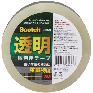 スリーエム 3M スリーエム 3M 315SN スコッチ 透明梱包用テープ 48mm x 50m