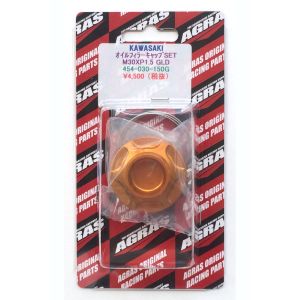 アグラス AGRAS アグラス 454-030-150G オイルフィラーキャップセット ゴールド KAWASAKI M30XP1.5  AGRAS