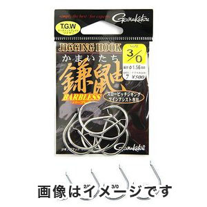 がまかつ Gamakatsu がまかつ ジギングフック 鎌鼬 かまいたち シルバー 3/0号 68-267